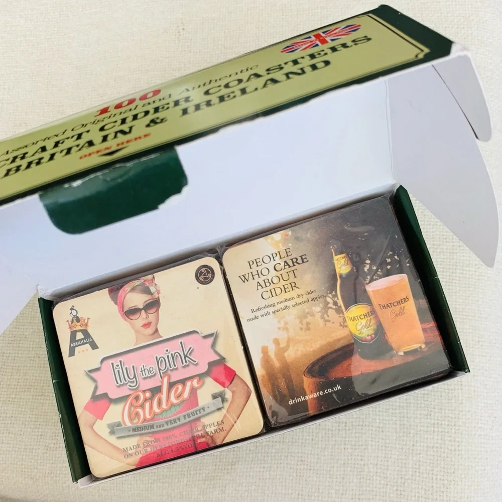 NIOB Pub World Memorabilia 100 Pub & Craft Cider Coasters from Britain & Ireland